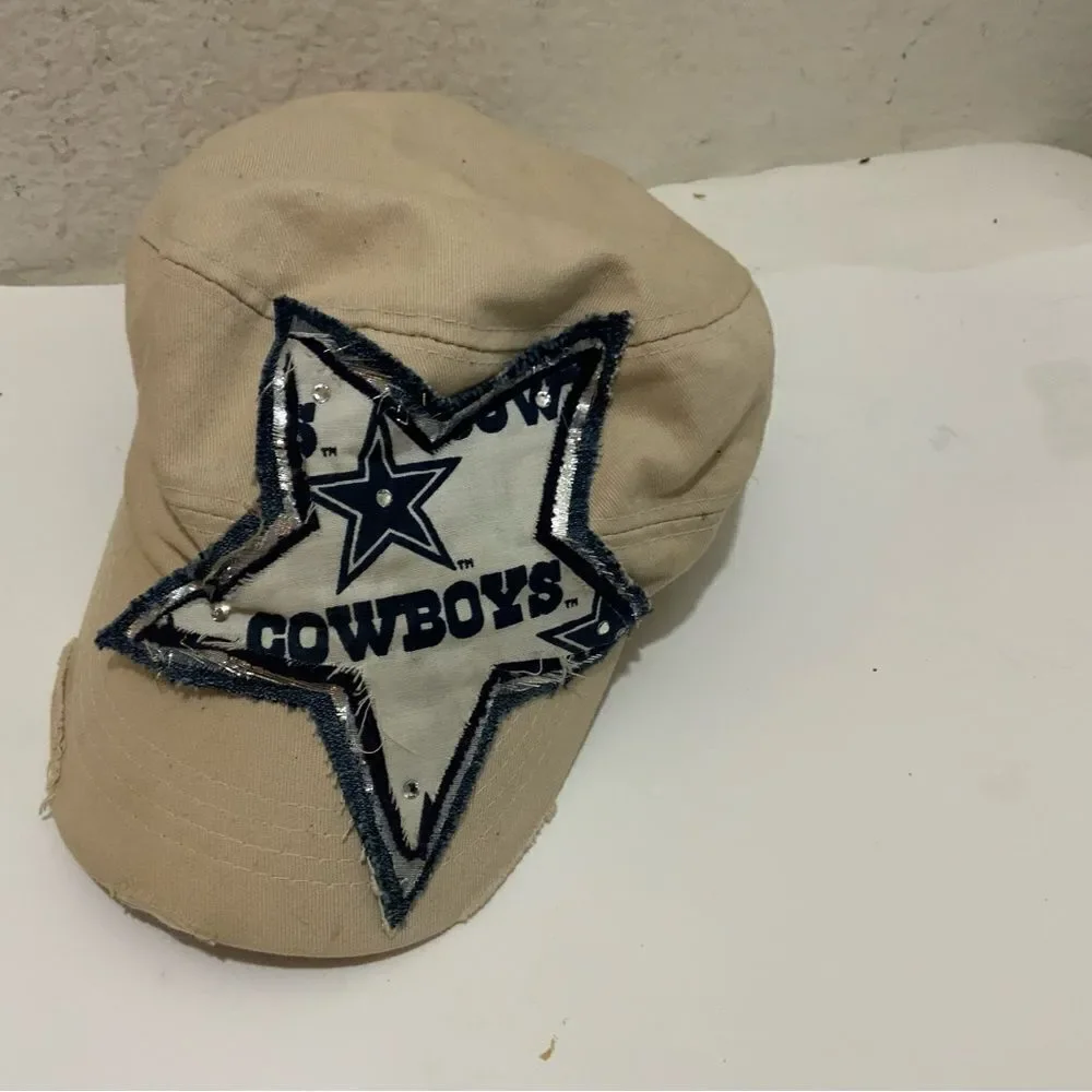 Dallas Cowboys NFL hat women khaki sequin